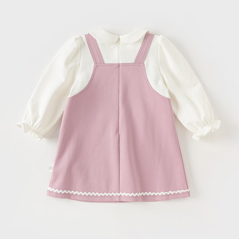 Dave&Bella Toddler Girls Sweet Festival Purple Long Sleeve Dresses