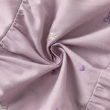 Dave&Bella Toddler Girls Purple Floral Sweet A-line Birthday Dress
