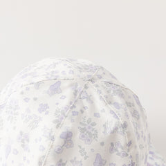 Dave&Bella Girls Autumn Fashion Floral/Denim Blue Cotton Hat