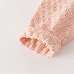 Dave&Bella Toddler Girls Autumn Light Pink Soft Knit Sweater Mesh A-line Princess Dress