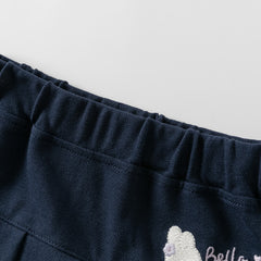 Dave Bella 2025 Spring Toddler Girls' Pleated Skirt Set