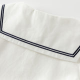 Dave&Bella Kids Girls White Top Pleated Skirt Sets