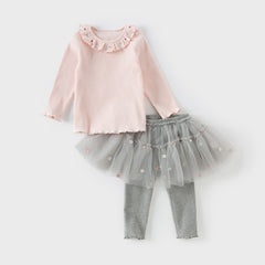 Dave & Bella Girls Baby Mesh Leggings
