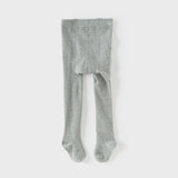 Dave&Bella Toddler Girls Beige/Grey Sweet Footed Tights Leggings