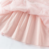 Dave&Bella Toddler Girls Adorable Flower Embroidered Mesh Princess Dresses