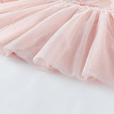 Dave&Bella Toddler Girls Adorable Flower Embroidered Mesh Princess Dresses