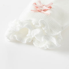 Dave&Bella Girls Autumn Beige/Grey Lace Leg Footless Tights Leggings