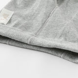 Dave&Bella Toddler Girls Beige/Grey Lace Hem Leggings