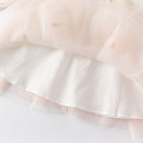 Dave&Bella Toddler Girls Soft Seashell Pink Mesh Party Dress