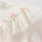 Dave&Bella Toddler Girls Soft Seashell Pink Mesh Party Dress