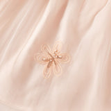 Dave&Bella Toddler Charming Peach Pink Long Sleeve Comfortable Mesh Princess Dress
