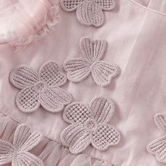 Dave&Bella Baby Girls Spring Floral Mesh Princess Dress