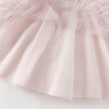 Dave&Bella Toddler Girls Cute Mesh Embroidery Princess Party Dress