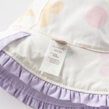 Dave&Bella Toddler Girls Grape Purple Cotton Reversible Fisherman Hats