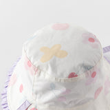 Dave&Bella Toddler Girls Grape Purple Cotton Reversible Fisherman Hats