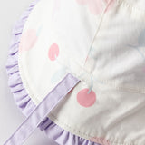 Dave&Bella Toddler Girls Grape Purple Cotton Reversible Fisherman Hats
