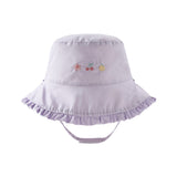 Dave&Bella Toddler Girls Grape Purple Cotton Reversible Fisherman Hats
