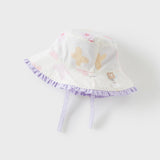 Dave&Bella Toddler Girls Grape Purple Cotton Reversible Fisherman Hats
