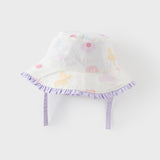 Dave&Bella Toddler Girls Grape Purple Cotton Reversible Fisherman Hats