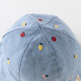 Dave&Bella Girls Fashion Floral/Denim Blue Cotton Hat