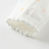 Dave&Bella Toddler Girls Beige/Light Grey Outdoor Footless Tights Leggings