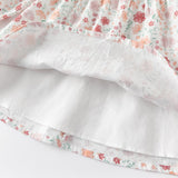 Dave&Bella Toddler Girls Cotton Adorable Floral Print Long Sleeve Dress
