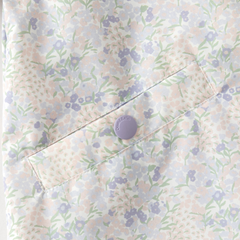 Dave&Bella Toddler Girls Purple Floral Print Charming Hooded Lightweight Jackets