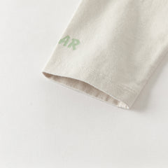 Dave&Bella Toddler Boys/Girls Versatile Light Green/Pink Lightweight Cotton T-shirt Tops