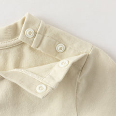 Dave&Bella Toddler Boys/Girls Versatile Light Green/Pink Lightweight Cotton T-shirt Tops