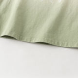 Dave&Bella Toddler Boys/Girls Versatile Light Green/Pink Lightweight Cotton T-shirt Tops