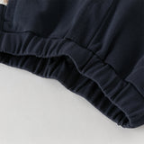 Dave&Bella Toddler Boys Light Khaki/Navy Blue Casual Wide Pants