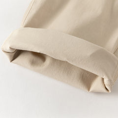 Dave&Bella Toddler Girls Classic Khaki Cotton Wide Straight-leg Pants