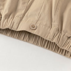 Dave&Bella Toddler Boys Khaki Soft Straight-leg Pants