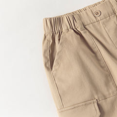 Dave&Bella Toddler Boys Khaki Soft Straight-leg Pants