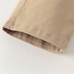 Dave&Bella Toddler Boys Khaki Soft Straight-leg Pants