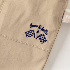 Dave&Bella Toddler Boys Khaki Soft Straight-leg Pants