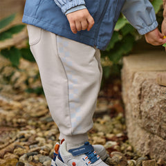 Dave&Bella Toddler Boys Grey Loose Drawstring Sports Pants