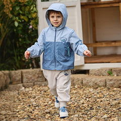 Dave&Bella Toddler Boys Grey Loose Drawstring Sports Pants