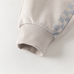 Dave&Bella Toddler Boys Grey Loose Drawstring Sports Pants