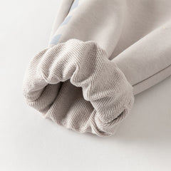 Dave&Bella Toddler Boys Grey Loose Drawstring Sports Pants