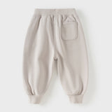 Dave&Bella Toddler Boys Grey Loose Drawstring Sports Pants