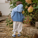 Dave&Bella Toddler Boys Grey Loose Drawstring Sports Pants