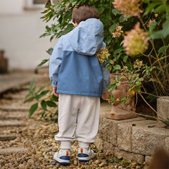 Dave&Bella Toddler Boys Grey Loose Drawstring Sports Pants