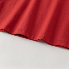 Dave&Bella Toddler Boys Charming Red Comfortable Cotton T-shirt Tops