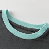 Dave&Bella Toddler Boys Green Cozy Cotton Simple Comfortable T-shirts