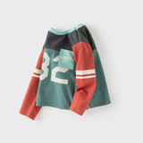 Dave&Bella Toddler Boys Green Cozy Cotton Simple Comfortable T-shirts