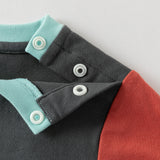 Dave&Bella Toddler Boys Green Cozy Cotton Simple Comfortable T-shirts