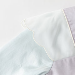 Dave&Bella Toddler Girls Chinese-style Flower Embroidery Beige Mesh Dress(wallet bag)