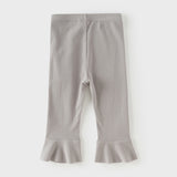 Dave&Bella Toddler Girls Purple/Light Grey Soft Stretchable Pants