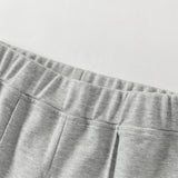 Dave&Bella Toddler Girls Cute Navy Blue/Grey Straight-leg Stretchable Pants